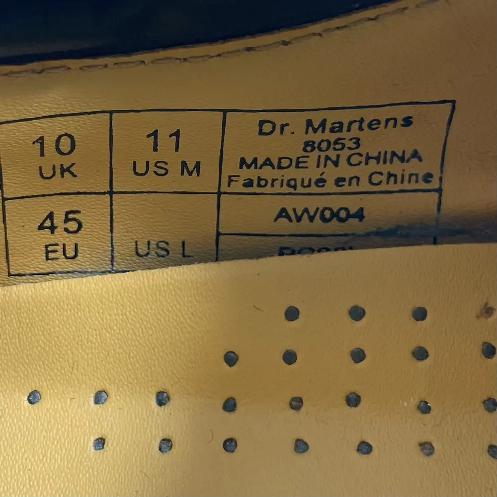 Dr Martens 8053 Brown Crazy Horse Leather Oxfords Mens Size 11 Padded 4-Eye